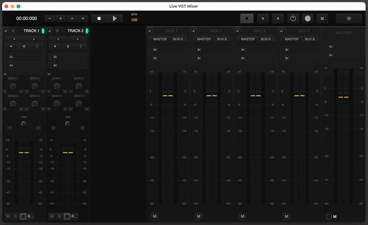 I/O DSP Coded Mixer UI